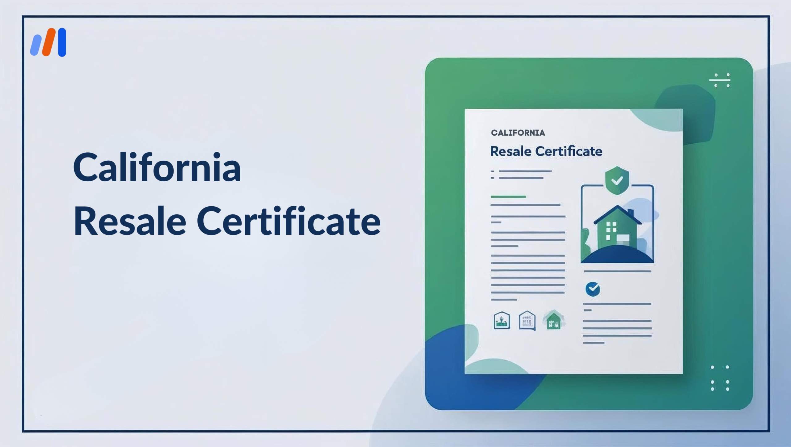 California Resale Certificate
