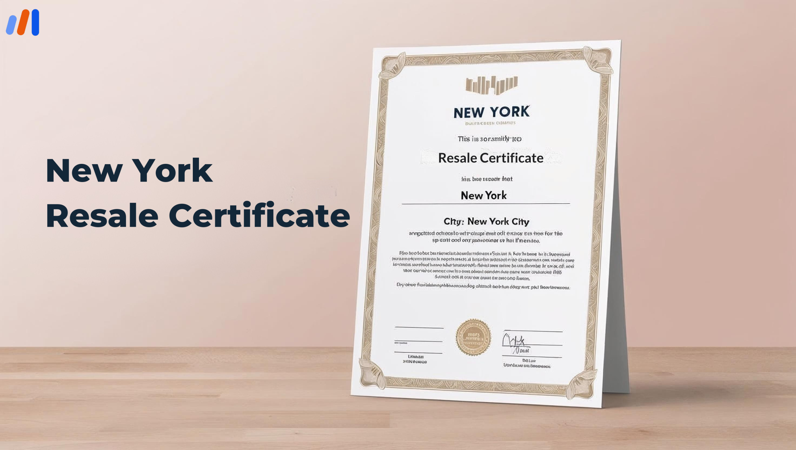 New York Resale Certificate