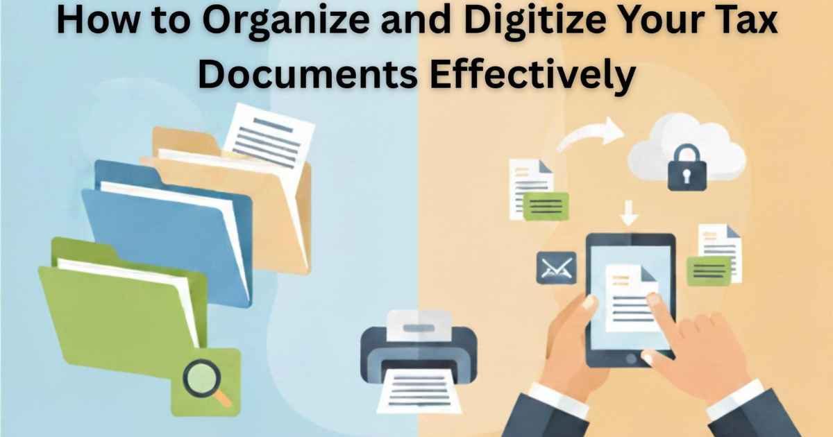 How to Organize and Digitize Your Tax Documents Effectively